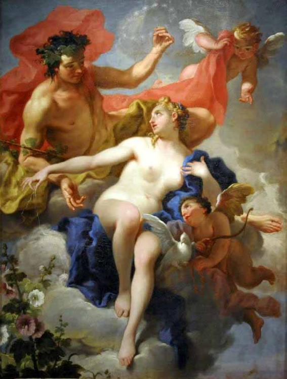 Giambattista Pittoni Bacchus and Ariadne Sweden oil painting art